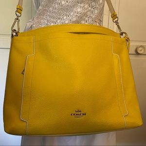 COACH Yellow Hobo Bag